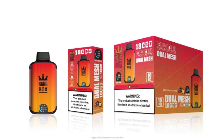 Cigarrillo Electrónico Desechable - Bang Box 18000 bocanadas mango fresa DRX099