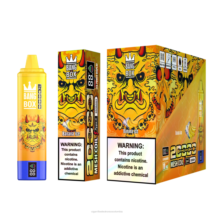 Cigarrillo Electrónico Desechable - Bang Box 20000 hielo de plátano DRX057