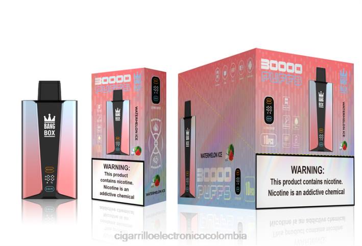 Cigarrillo Electrónico Desechable - Bang Box Pantalla inteligente de 30000 inhalaciones hielo de sandia DRX086
