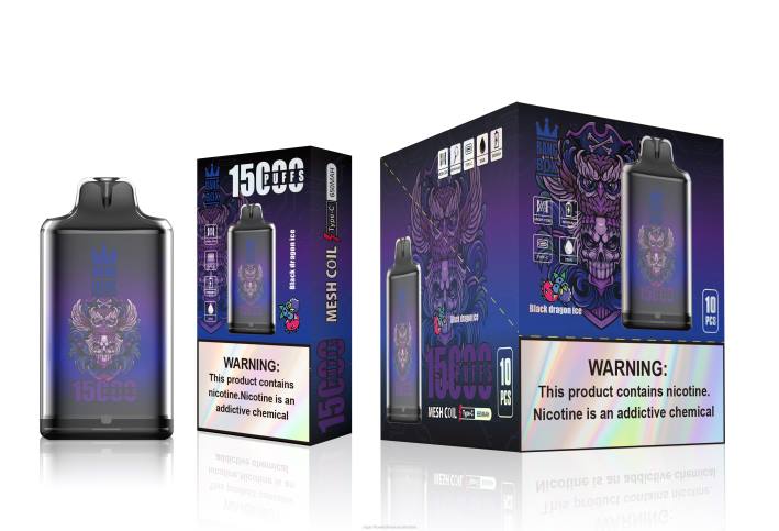 Cigarrillo Electrónico Precio - Bang Box s1-15000 bocanadas hielo del dragón negro DRX0110