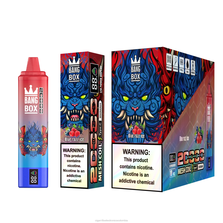 Cigarrillo Electrónico Terea - Bang Box 20000 hielo azul DRX059