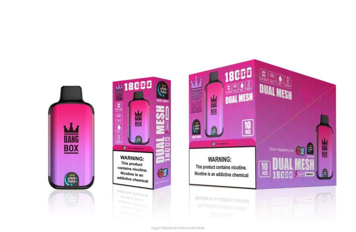 Cigarrillo Electrónico Vape - Bang Box 18000 bocanadas hielo de frambuesa agria DRX098