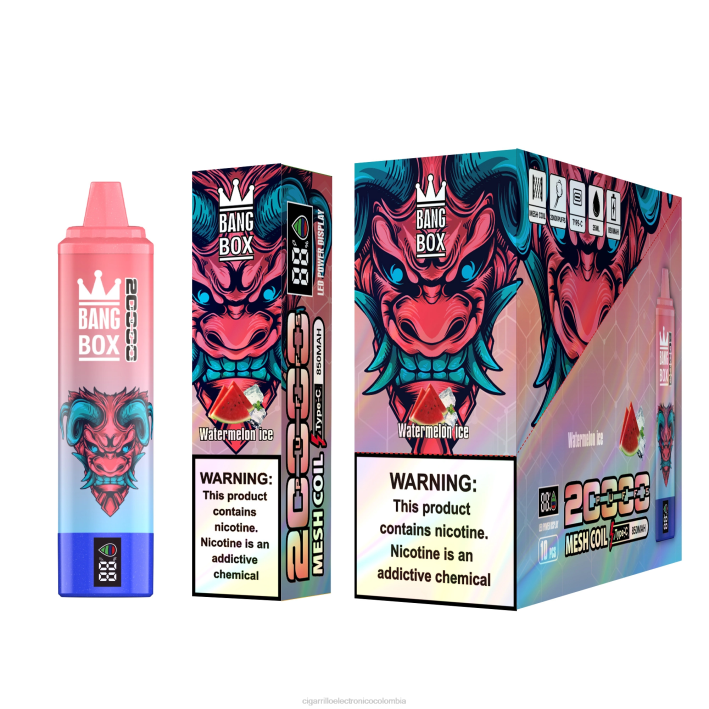 Cigarrillo Electrónico Vape - Bang Box 20000 hielo de sandia DRX056