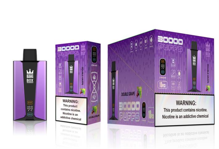 Cigarrillo Electrónico Vape - Bang Box Pantalla inteligente de 30000 inhalaciones uva doble DRX085