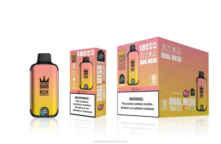Cigarrillo Electronico Venta Mayoreo - Bang Box 18000 bocanadas jugo de durazno DRX091