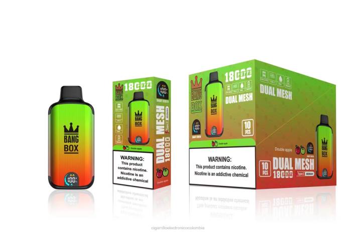 Distribuidor Vapeo Al Por Mayor - Bang Box 18000 bocanadas manzana doble DRX093