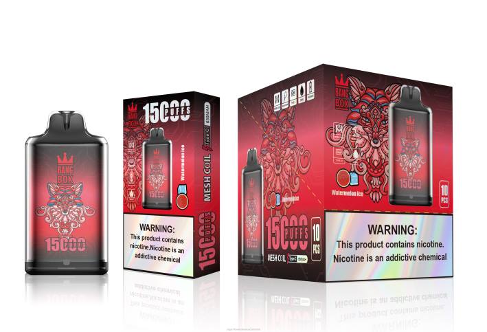 Distribuidor Vapeo Al Por Mayor - Bang Box s1-15000 bocanadas hielo de sandia DRX0106
