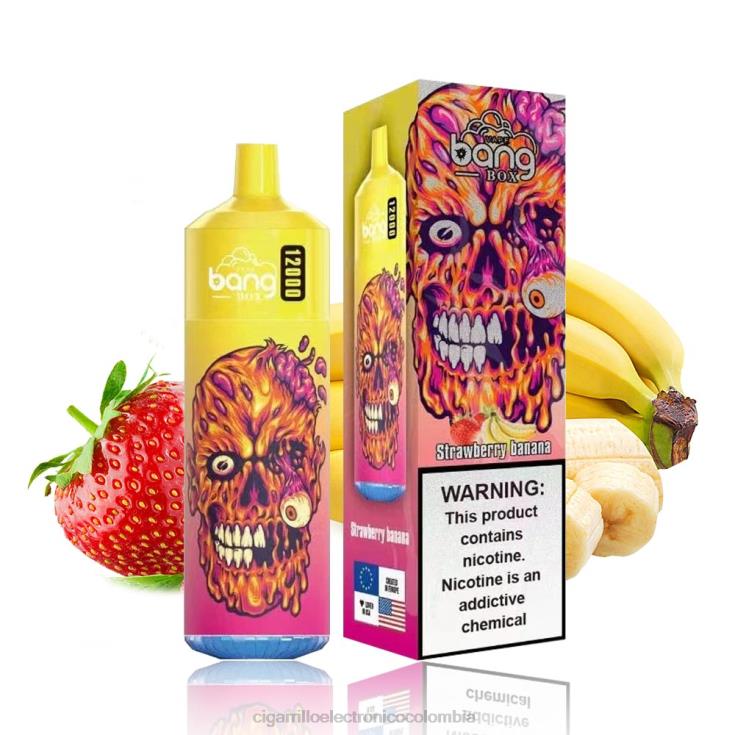 Fresa plátano - cigarrillo electrónico vape 6PB4X114 Bang Box 12000 bocanadas