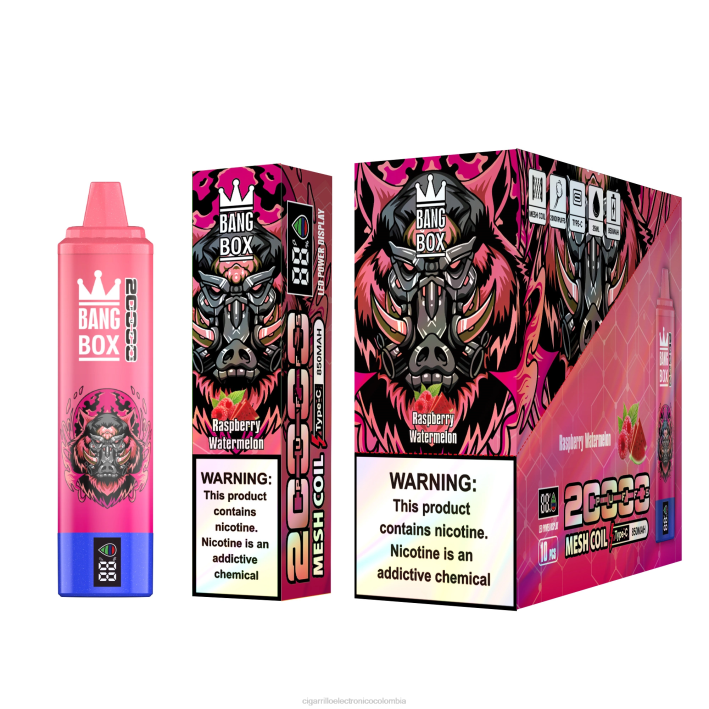 Productos De Vapeo Al Por Mayor - Bang Box 20000 sandía frambuesa DRX053
