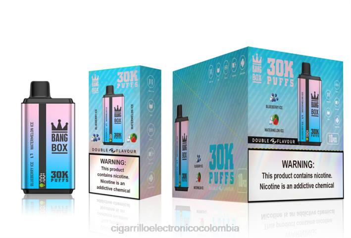 Productos De Vapeo Al Por Mayor - Bang Box 30000 inhalaciones de dos sabores. hielo de arándanos y hielo de sandía DRX069