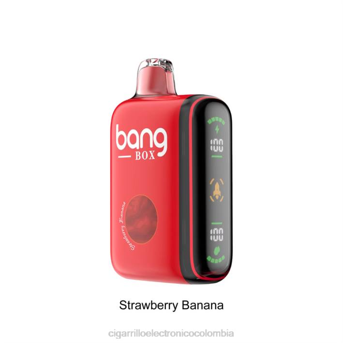 Productos De Vapeo Al Por Mayor - Bang Box Pantalla de potencia inteligente de 9000-18000 inhalaciones plátano fresa DRX025