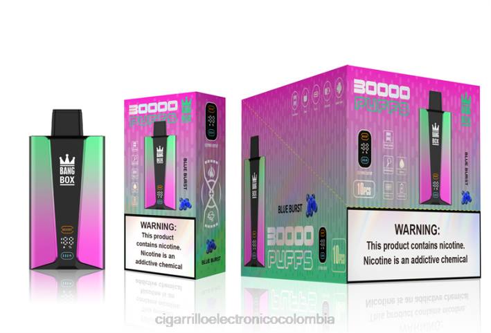 Productos De Vapeo Al Por Mayor - Bang Box Pantalla inteligente de 30000 inhalaciones estallido azul DRX082