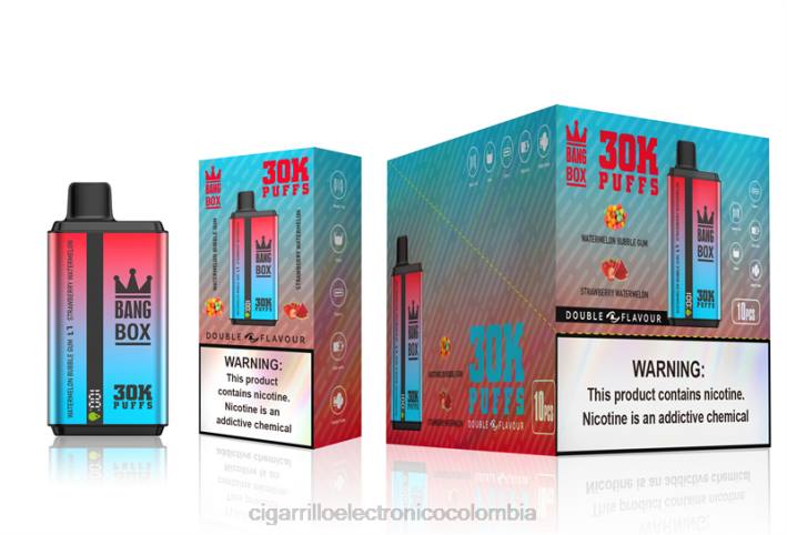 Tienda De Vapeo Al Por Mayor - Bang Box 30000 inhalaciones de dos sabores. chicle de sandía y sandía de fresa DRX068
