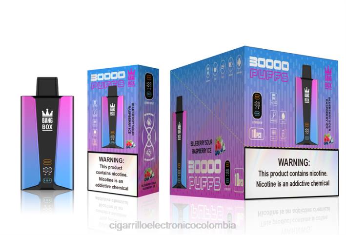 Tienda De Vapeo Al Por Mayor - Bang Box Pantalla inteligente de 30000 inhalaciones arándano frambuesa agria hielo DRX081
