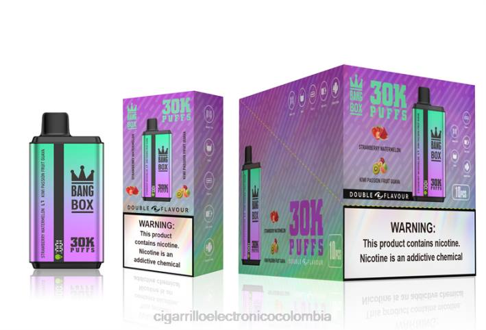 Vaporizador Desechable Precio - Bang Box 30000 inhalaciones de dos sabores. fresa sandía y kiwi maracuyá guayaba DRX070