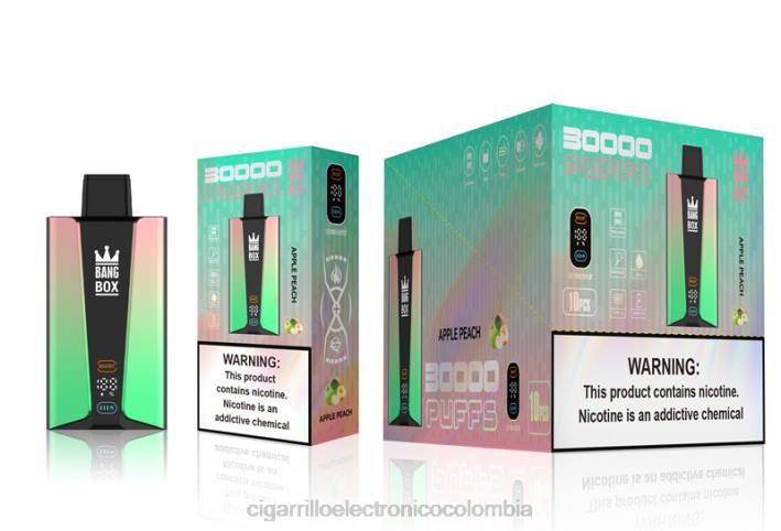 Vaporizador Desechable Precio - Bang Box Pantalla inteligente de 30000 inhalaciones durazno manzana DRX083