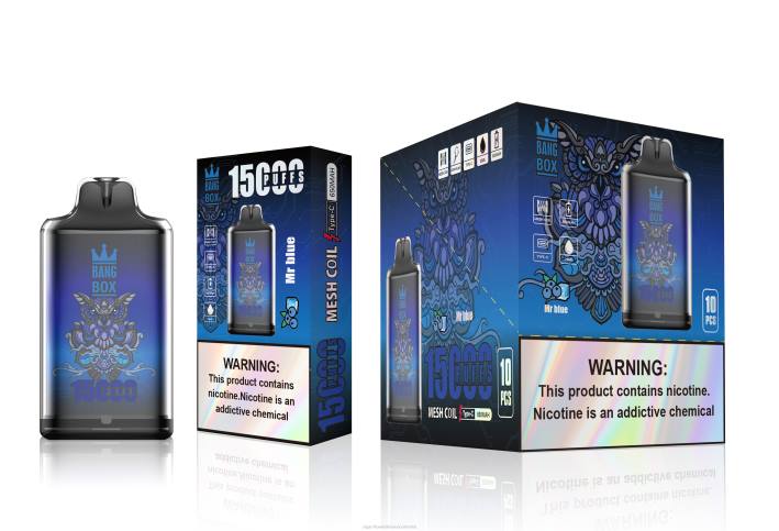 Vaporizador Desechable Precio - Bang Box s1-15000 bocanadas señor azul DRX0109