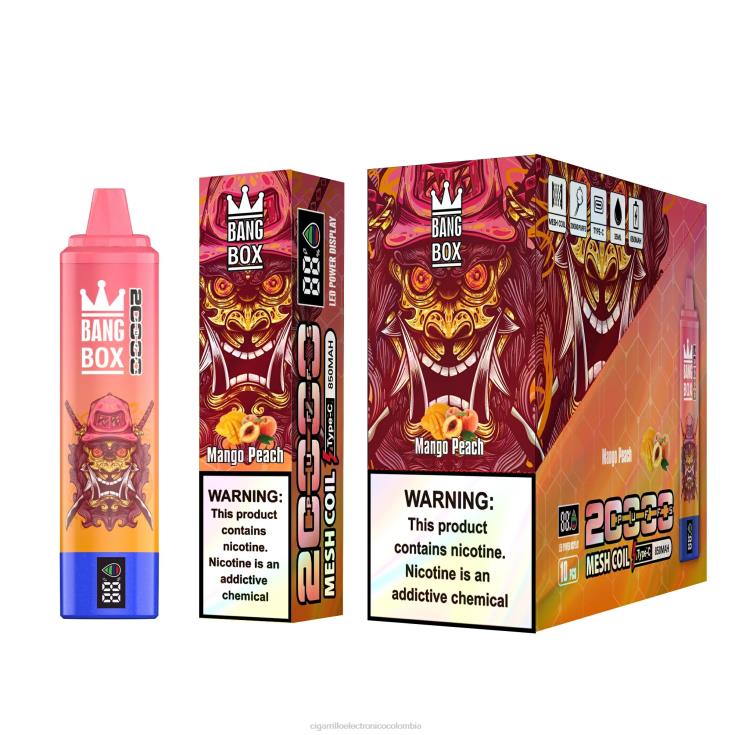 durazno mango - cigarrillo electrónico Colombia precio 6PB4X128 Bang Box 20000