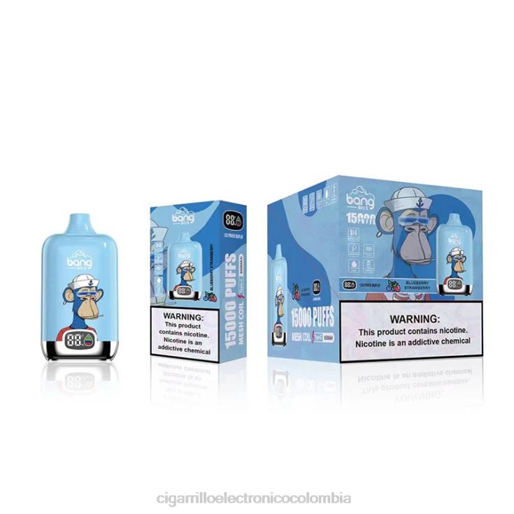 fresa arándano - cigarrillo electrónico sin nicotina 6PB4X132 Bang Box 15000