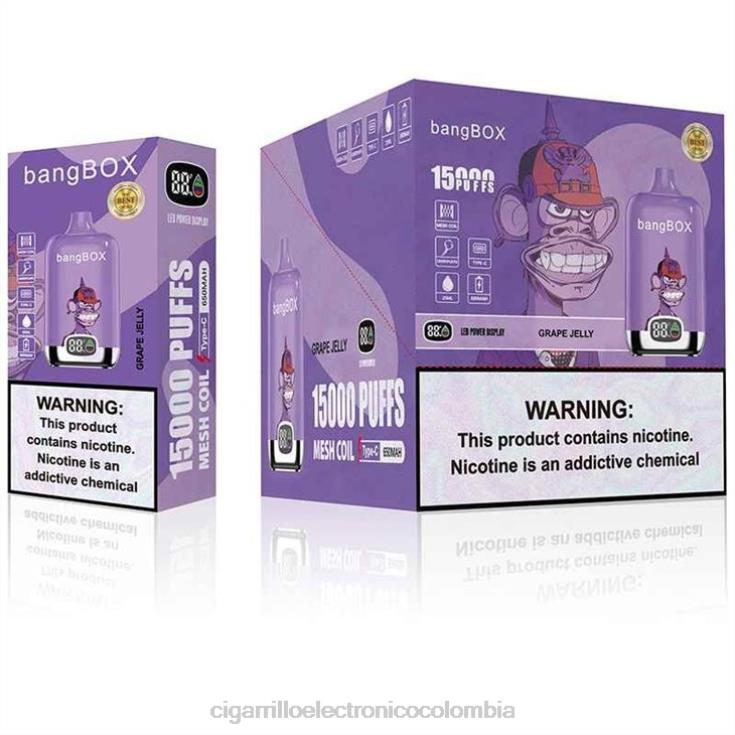 mermelada de uva - cigarrillo electrónico sin nicotina 6PB4X142 Bang Box 15000