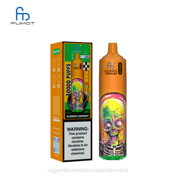 Cigarrillo Electrónico Colombia - Fumot Tornado música de 30k frambuesa arándano 4BNJ5