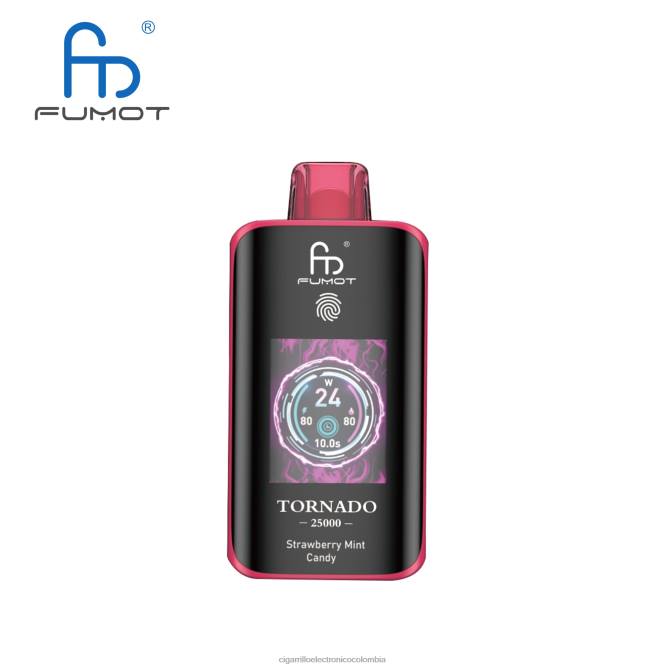 Cigarrillo Electrónico Vape - caramelo de menta y fresa Fumot Tornado 25000 vaporizadores desechables NP00615