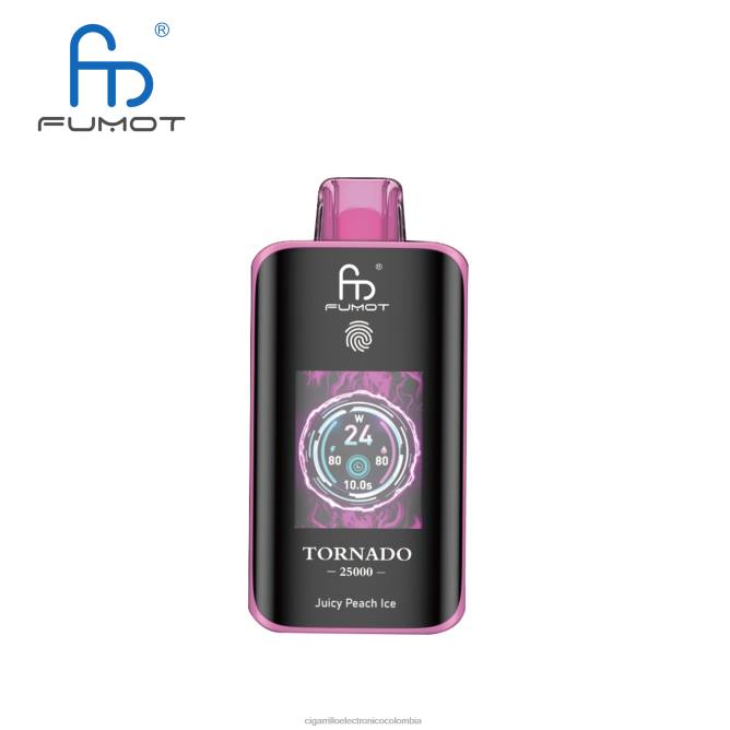 Cigarrillo Electronico Cali Colombia - jugoso hielo de durazno Fumot Tornado 25000 vaporizadores desechables NP0067