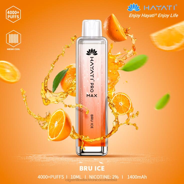 bru hielo - cigarrillo electrónico vape 6PB4X184 Hayati Pro Max 4000