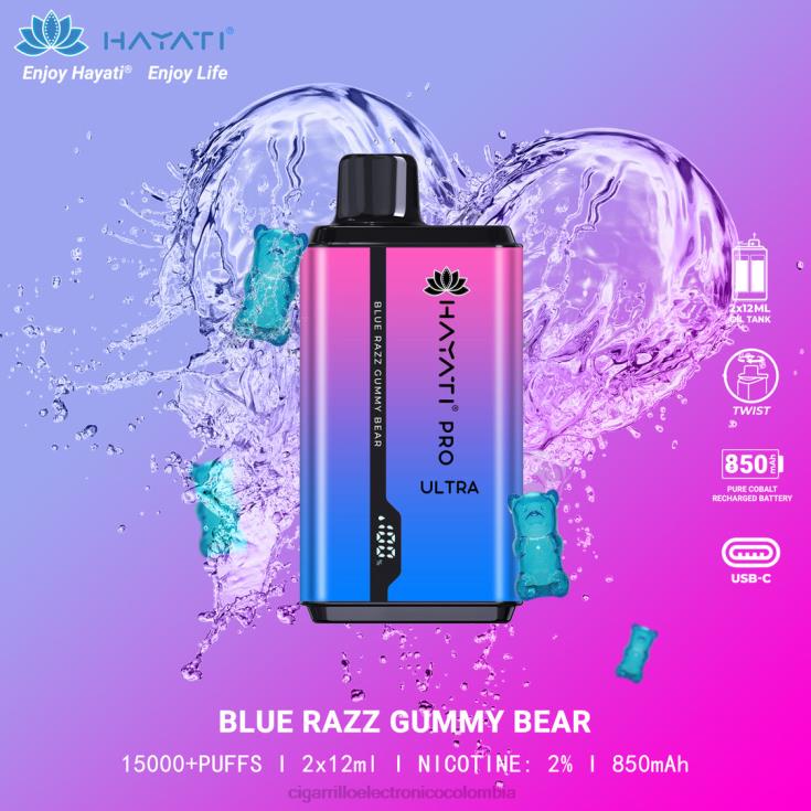 osito de goma razz azul