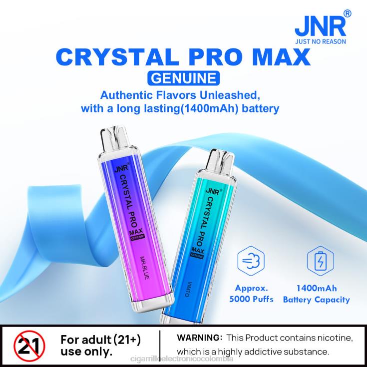 hielo de fresa y frambuesa - cigarrillo electrónico sin nicotina 6PB4X752 JNR CRYSTAL PRO MAX