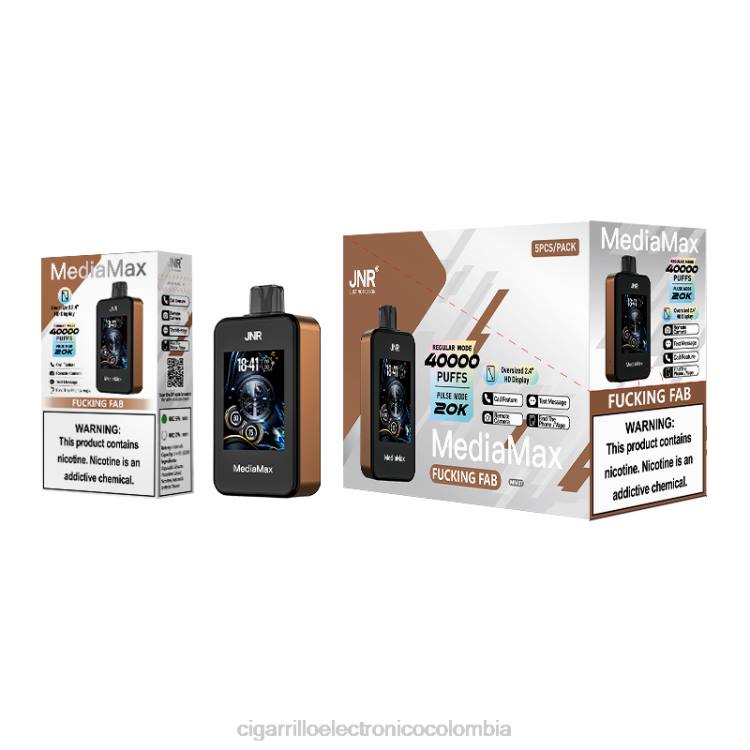 JNR MediaMax bocanada de 40k - cigarrillo electrónico recargable jodidamente fabuloso 8X4T13