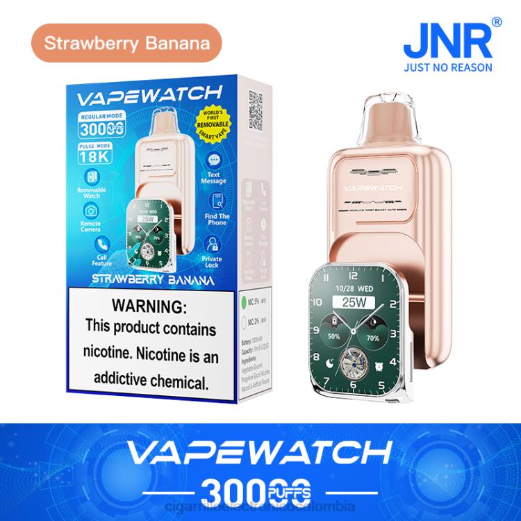 JNR reloj vapeador - cigarrillo electrónico Colombia plátano fresa 8X4T7