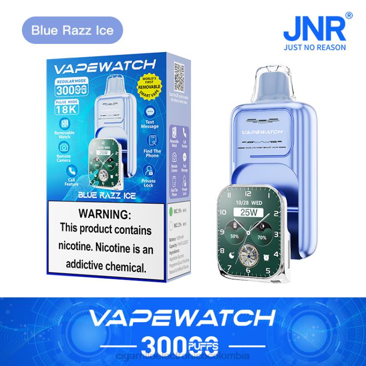 JNR reloj vapeador - cigarrillo electrónico precio hielo azul 8X4T11