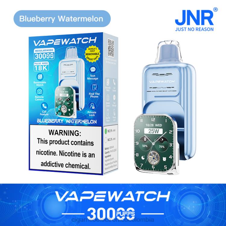 JNR reloj vapeador - cigarrillo electrónico vape sandía de arándanos 8X4T4