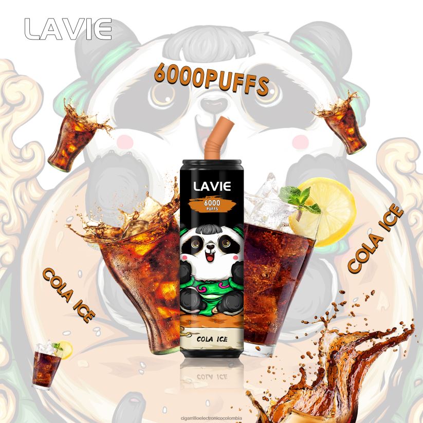 Cigarrillo Electrónico Desechable - hielo de cola LAVIE Coke BAR 6000 bocanadas B8BB00276