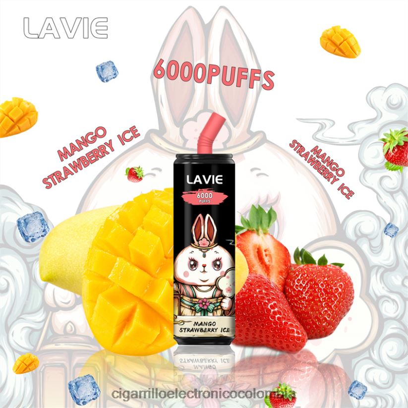 Vaporizador Desechable Precio - hielo de fresa y mango LAVIE Coke BAR 6000 bocanadas B8BB00273