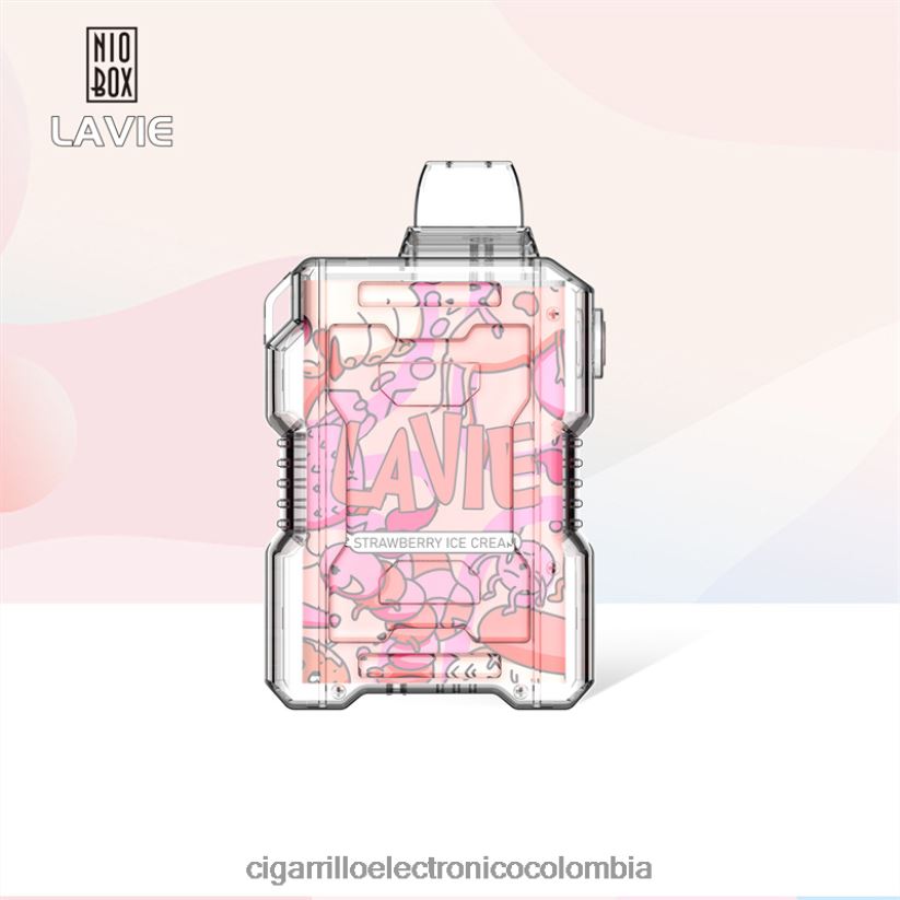 Cigarrillo Electrónico Precio - helado de fresa LAVIE NIO BOX 9000 bocanadas B8BB00196