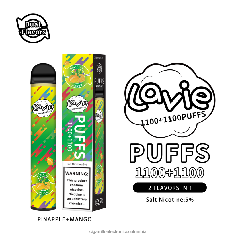 Distribuidor Vapeo Al Por Mayor - piña/mango LAVIE BAR Switch 2200 bocanadas B8BB00296