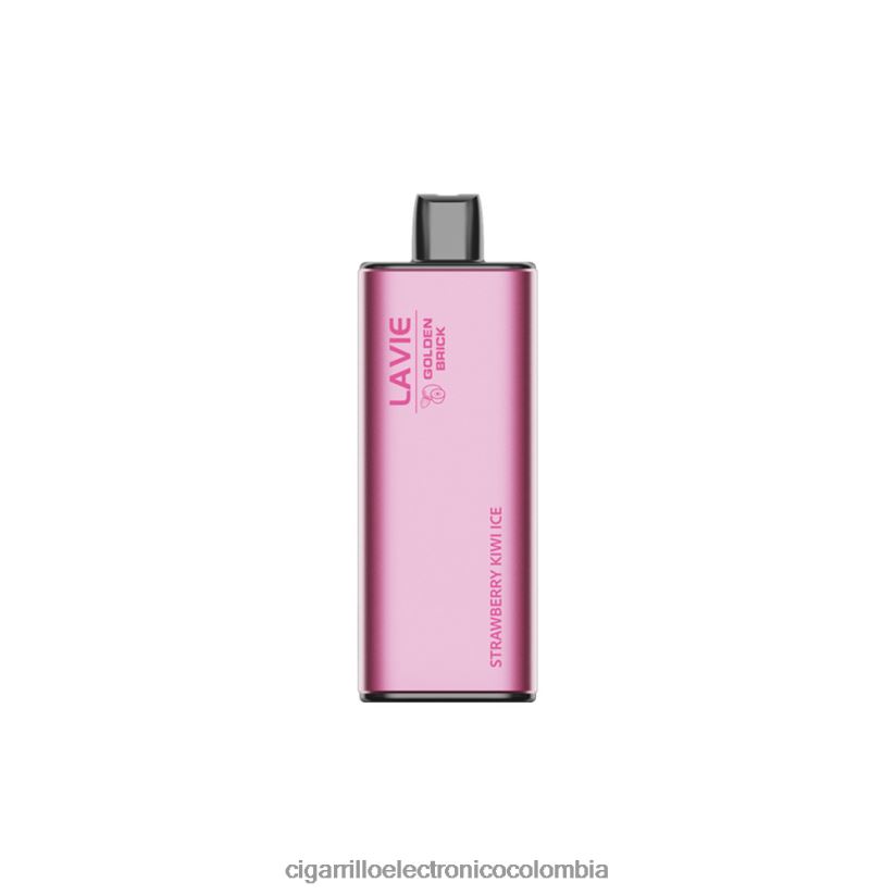 Vaporizador Desechable Precio - hielo de fresa y kiwi LAVIE GOLDEN BRICK 10000 bocanadas B8BB0065