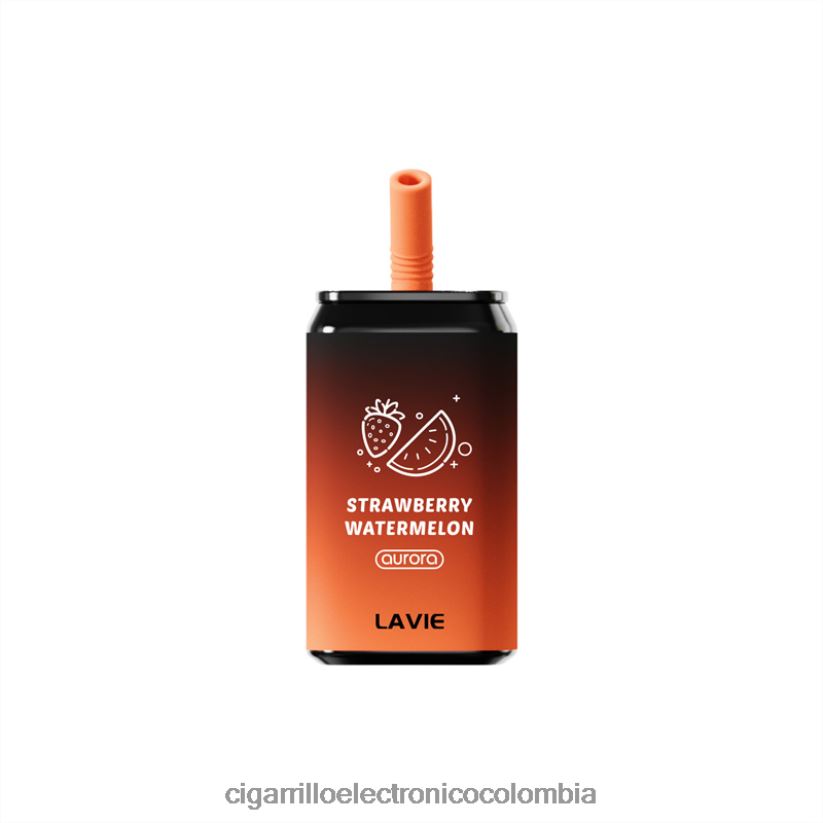 Cigarrillo Electrónico Desechable - sandia fresa LAVIE Aurora 11000 bocanadas B8BB00146