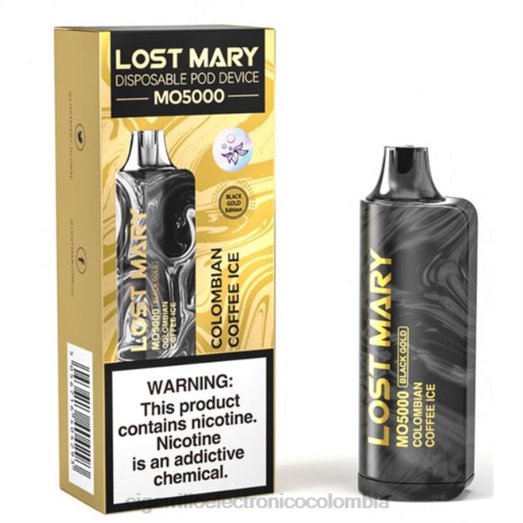 helado de café colombiano - cigarrillo electrónico vape 6PB4X344 LOST MARY MO5000 oro negro 10ml