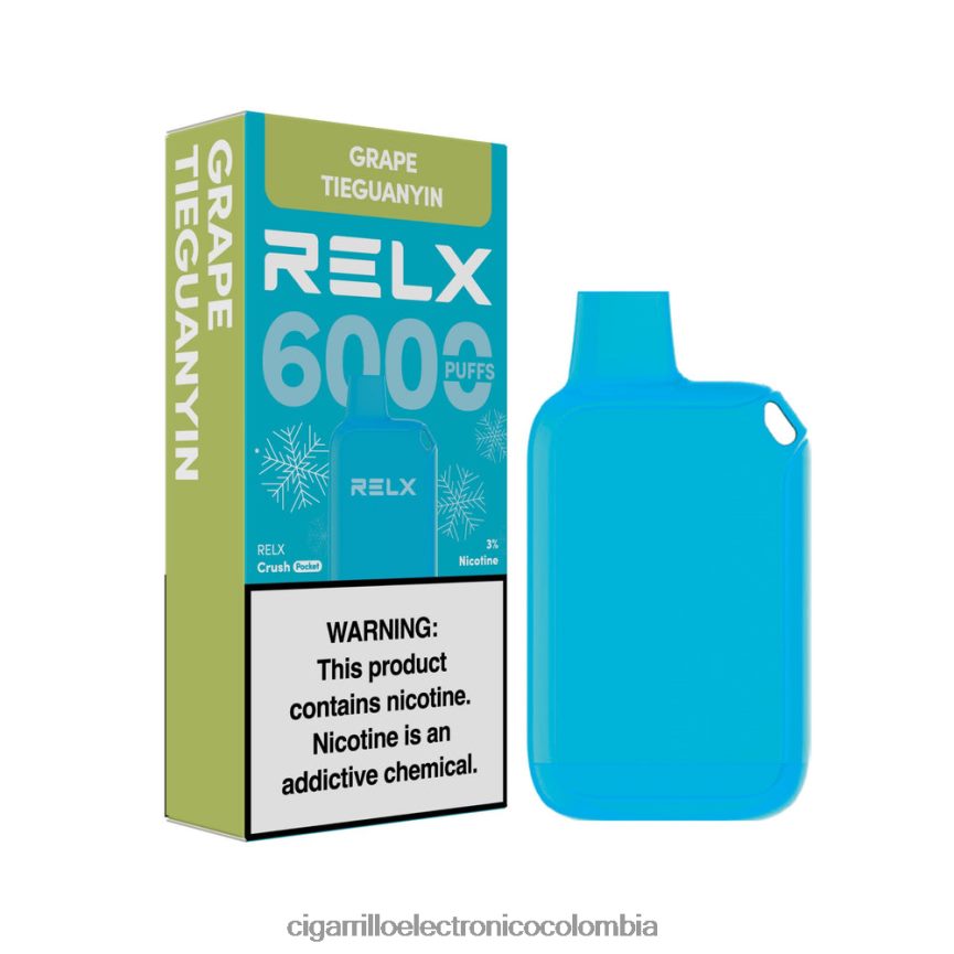 Cigarrillo Electrónico Colombia - uva tieguanyin RELX Crush Pocket 6000 helado VFLXF018
