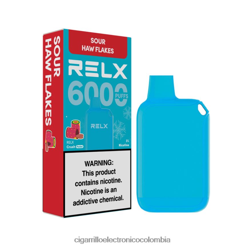 Cigarrillo Electrónico Desechable - hojuelas de haw amargo RELX Crush Pocket 6000 helado VFLXF016