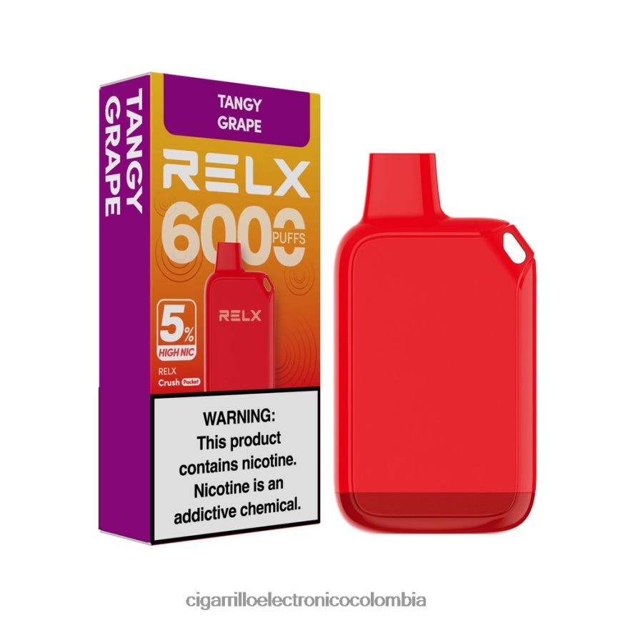 Cigarrillo Electrónico Precio - uva picante RELX Crush Pocket 6000 5% alto nic VFLXF027