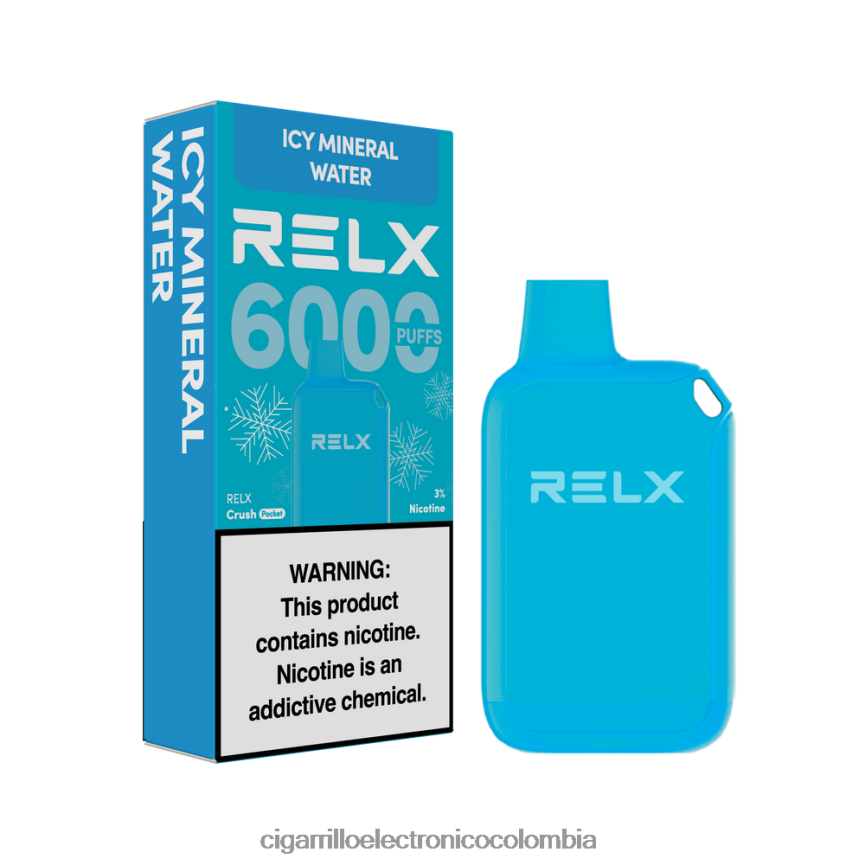 Distribuidor Vapeo Al Por Mayor - agua mineral helada RELX Crush Pocket 6000 helado VFLXF023