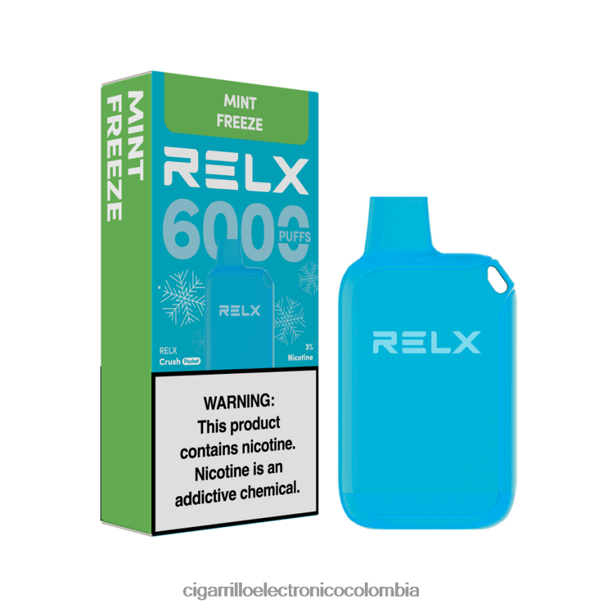 Productos De Vapeo Al Por Mayor - congelación de menta RELX Crush Pocket 6000 helado VFLXF012