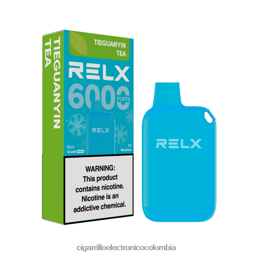 Vapeo Al Por Mayor - té tieguanyin RELX Crush Pocket 6000 helado VFLXF022