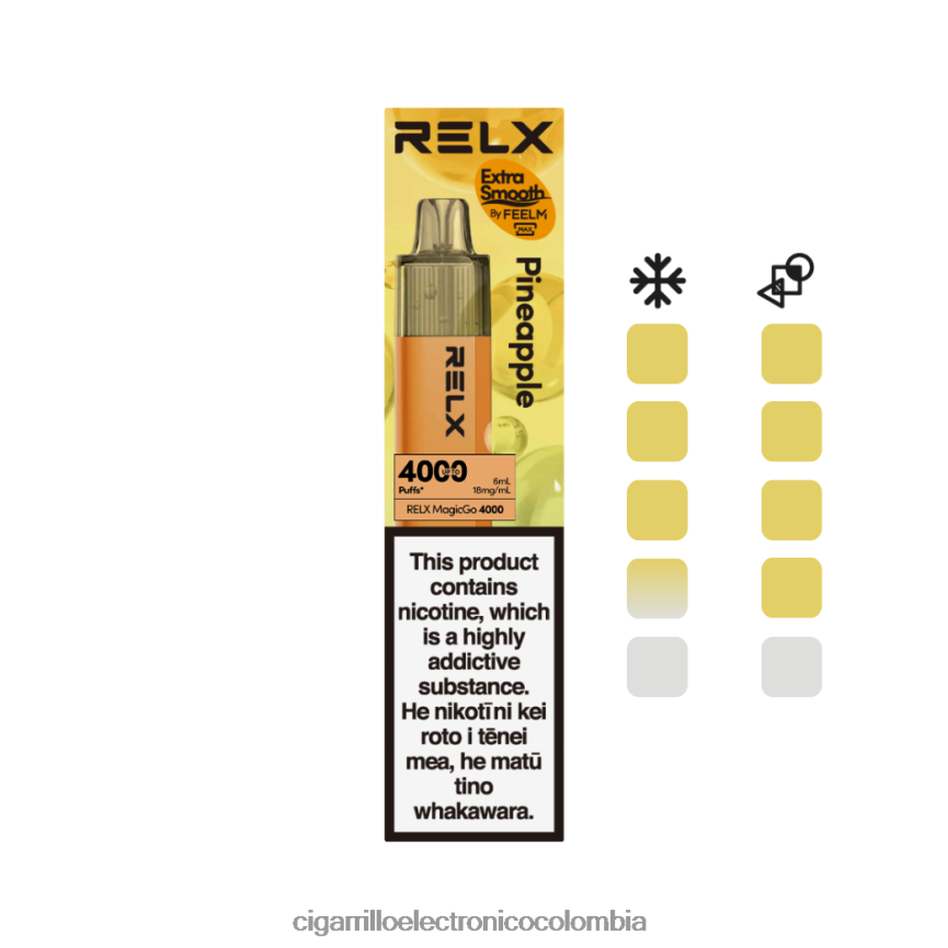 Cigarrillo Electrónico Precio - piña RELX MagicGo 4000 vaporizadores desechables VFLXF01