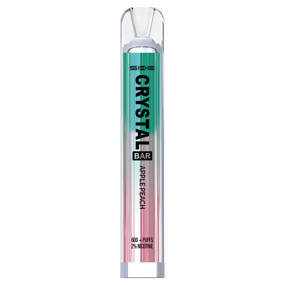durazno manzana - cigarrillo electrónico terea 6PB4X266 SKE Crystal Bar vaporizador desechable 600 inhalaciones