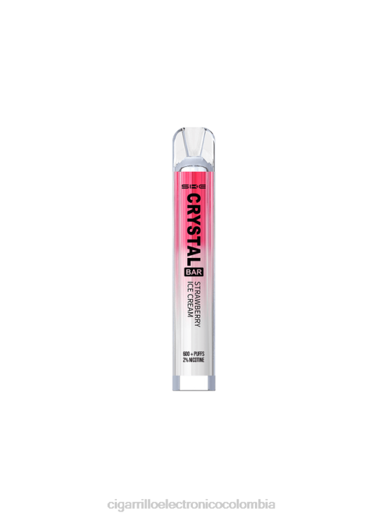 helado de fresa - cigarrillo electrónico iqos 6PB4X265 SKE Crystal Bar vaporizador desechable 600 inhalaciones
